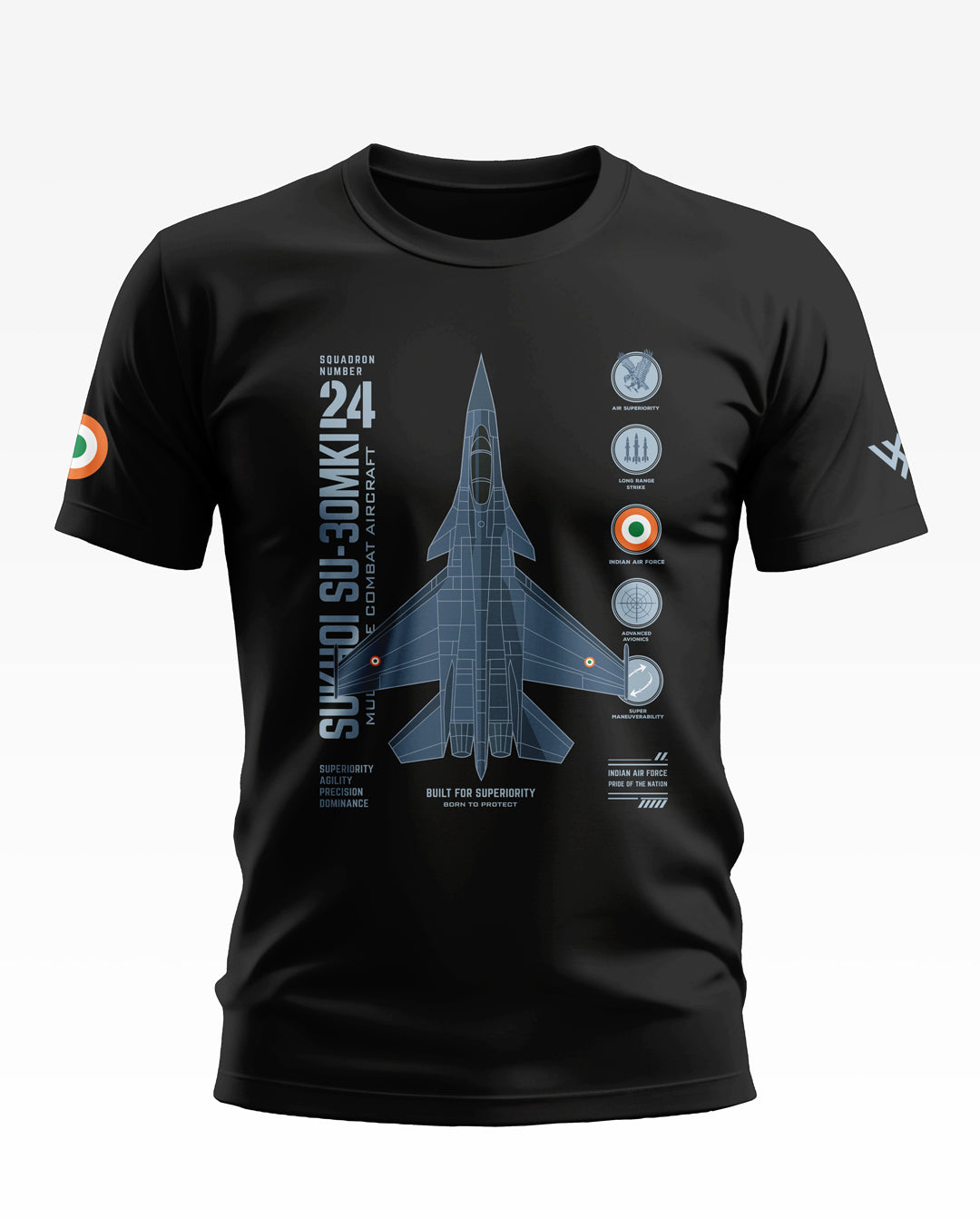 Sukhoi Su-30MKI Born To Protect Cotton T-shirt