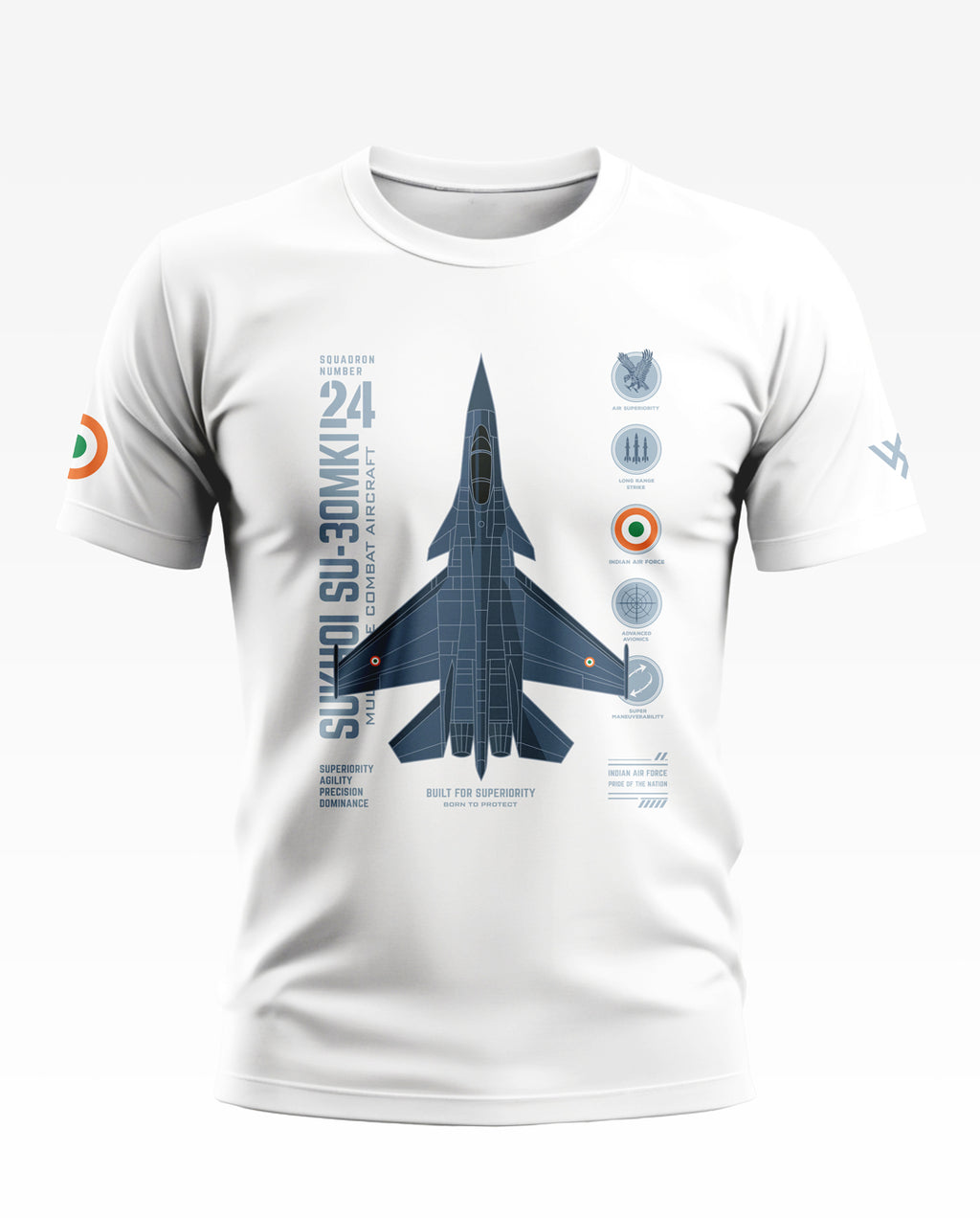 Sukhoi Su-30MKI Born To Protect Cotton T-shirt
