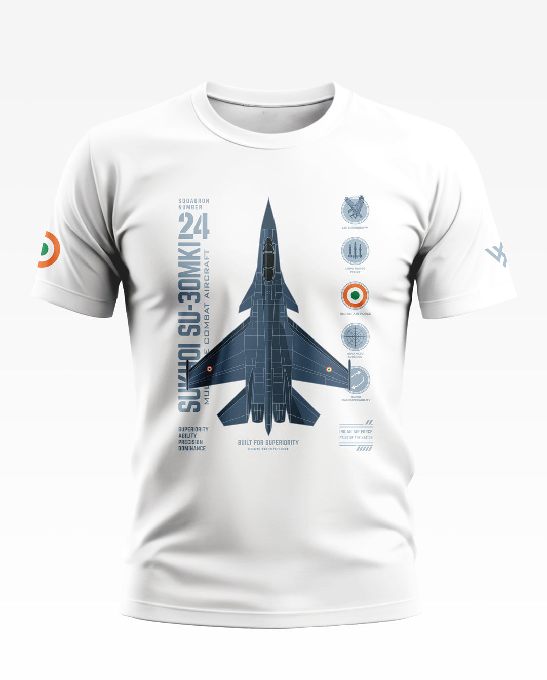 Sukhoi Su-30MKI Born To Protect Cotton T-shirt
