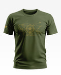 World Map With Compass Cotton T-shirt