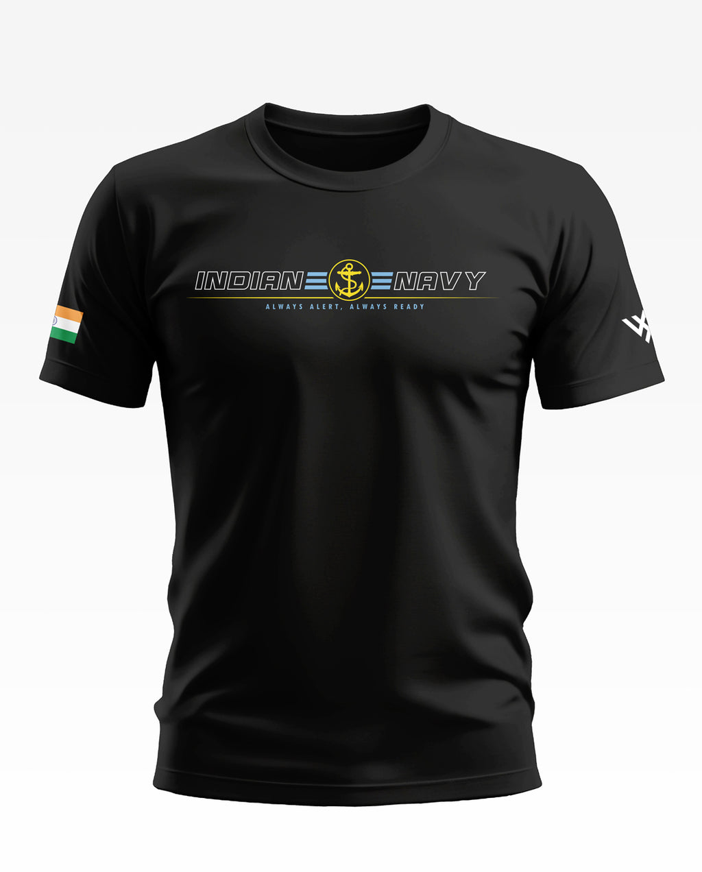 Indian Navy Always Alert Always Ready Cotton T-shirt