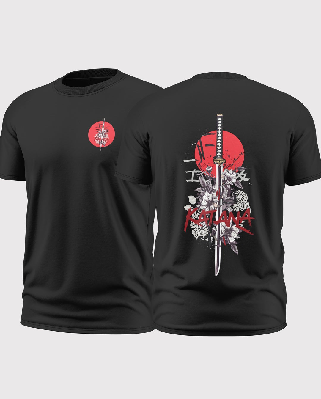 Katana Blossom Soft Cotton T-shirt