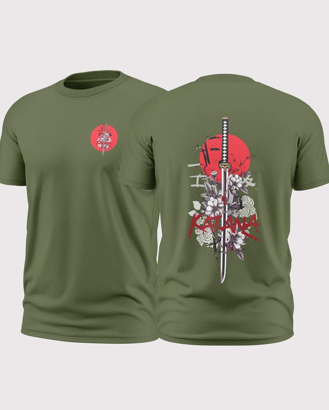 Katana Blossom Soft Cotton T-shirt