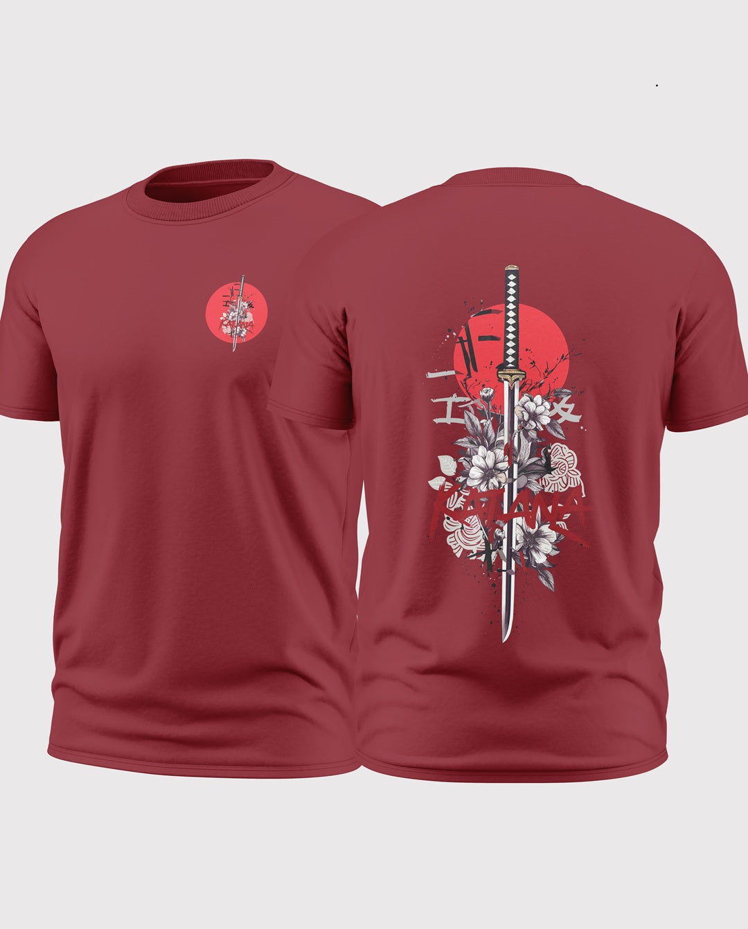 Katana Blossom Soft Cotton T-shirt