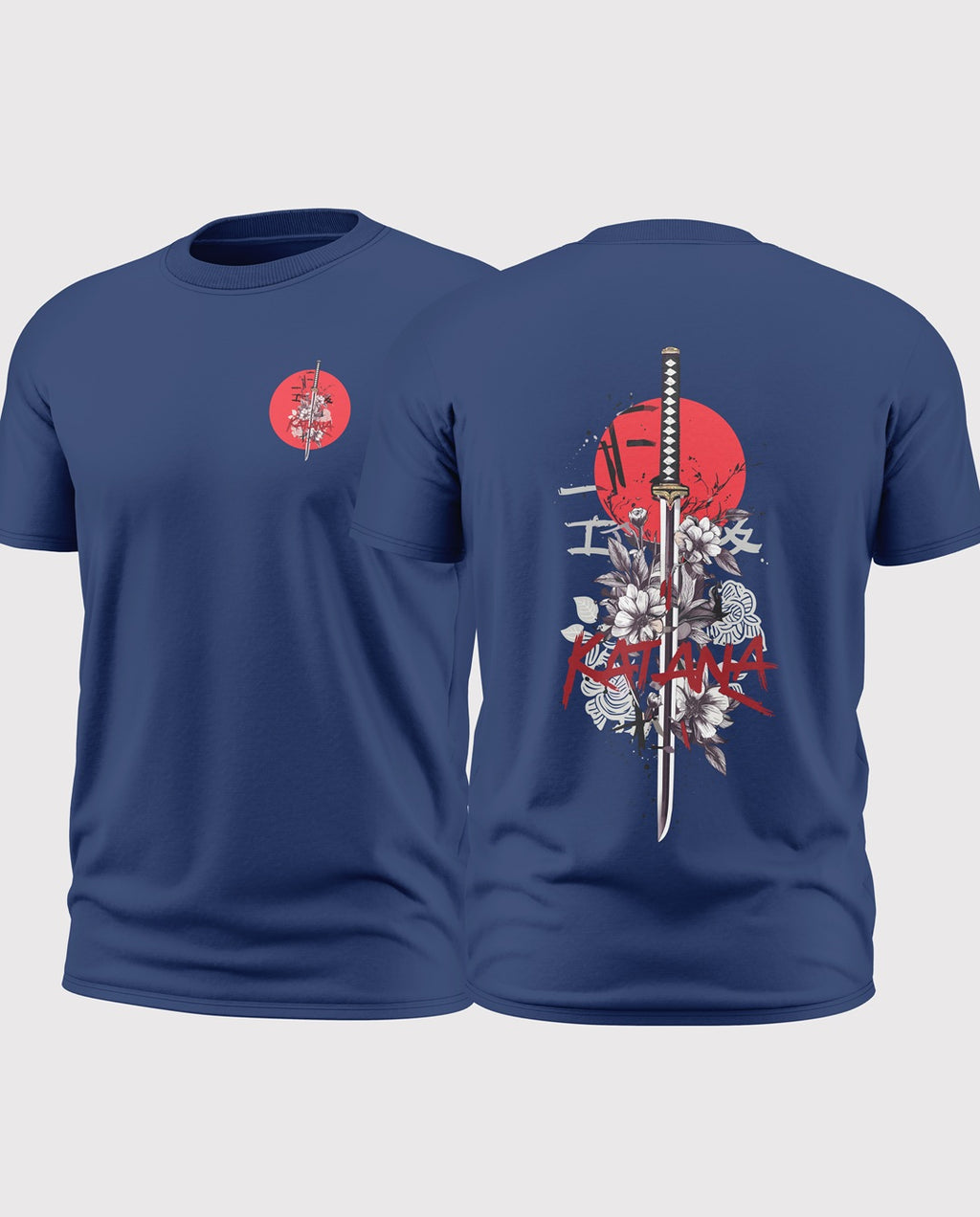 Katana Blossom Soft Cotton T-shirt