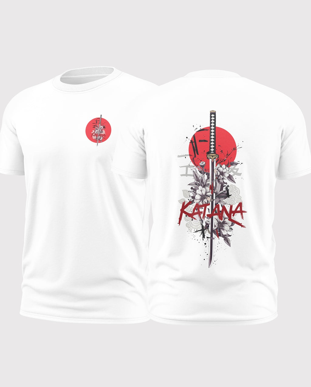Katana Blossom Soft Cotton T-shirt