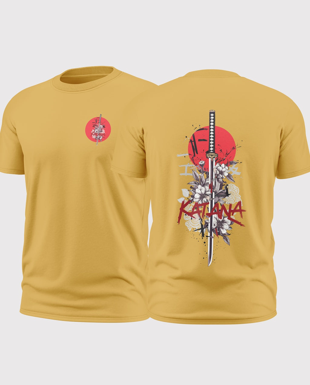 Katana Blossom Soft Cotton T-shirt