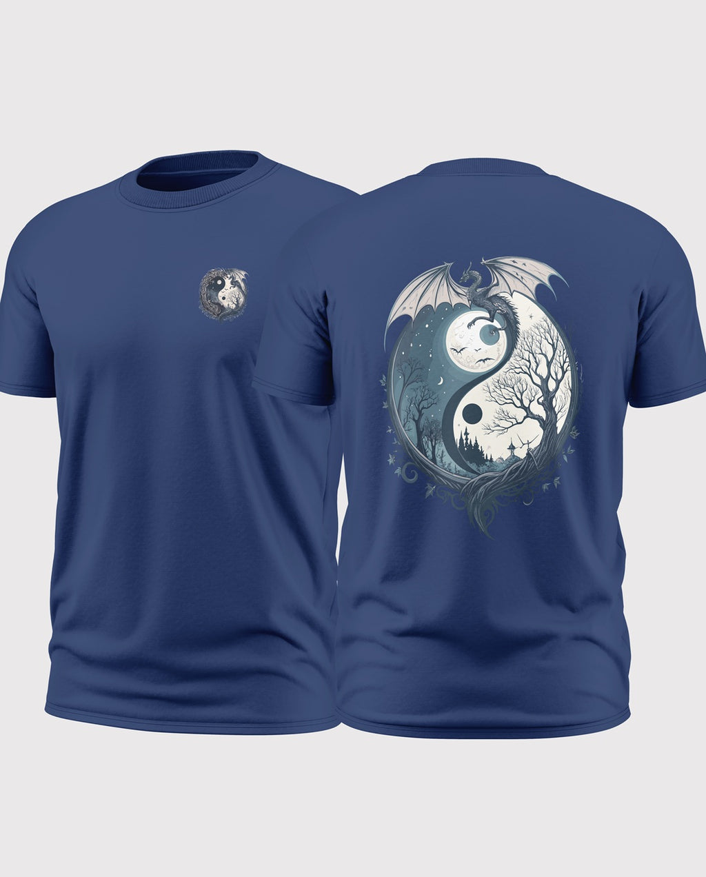Yin Yang Dragon Soft Cotton T-shirt