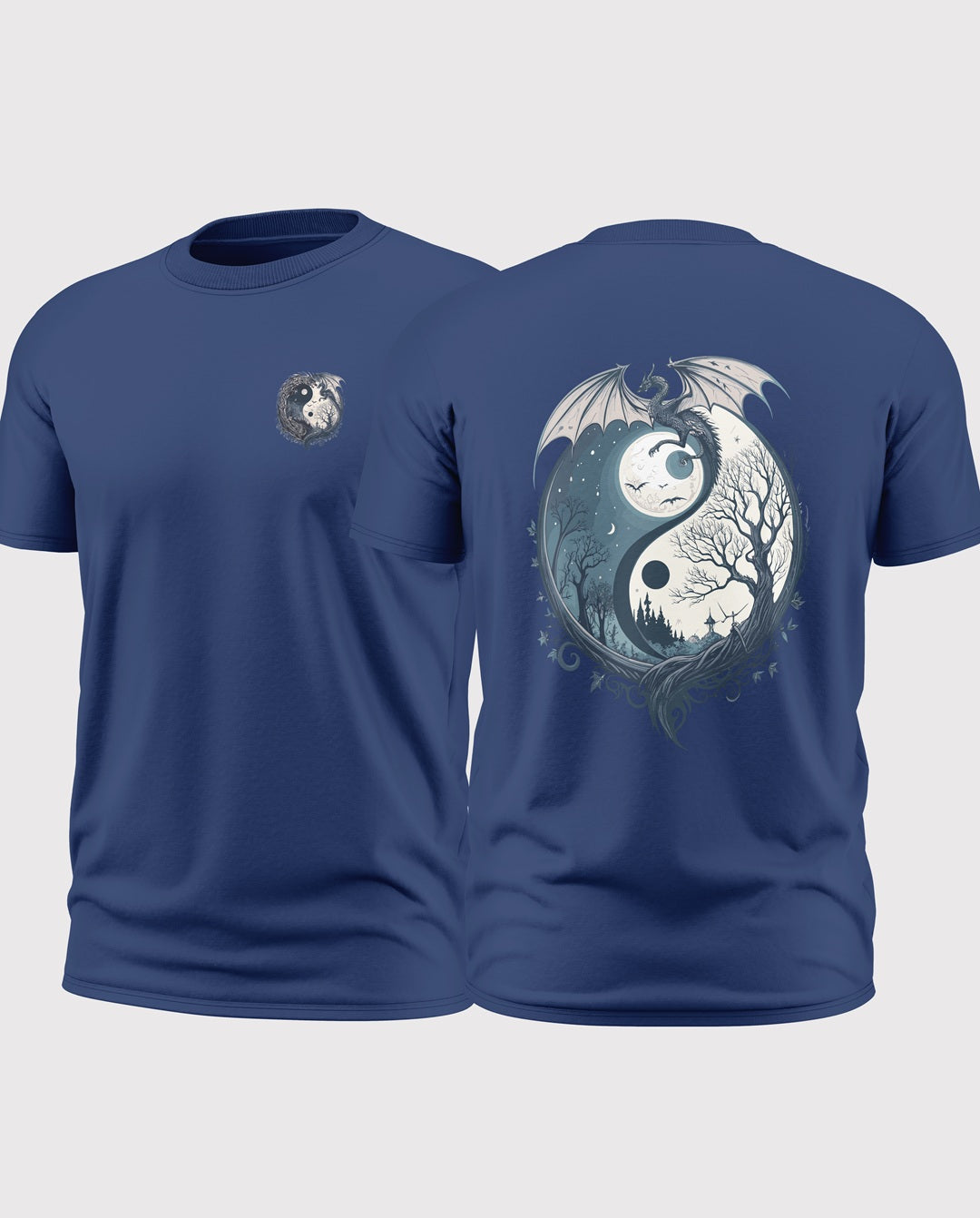 Yin Yang Dragon Soft Cotton T-shirt
