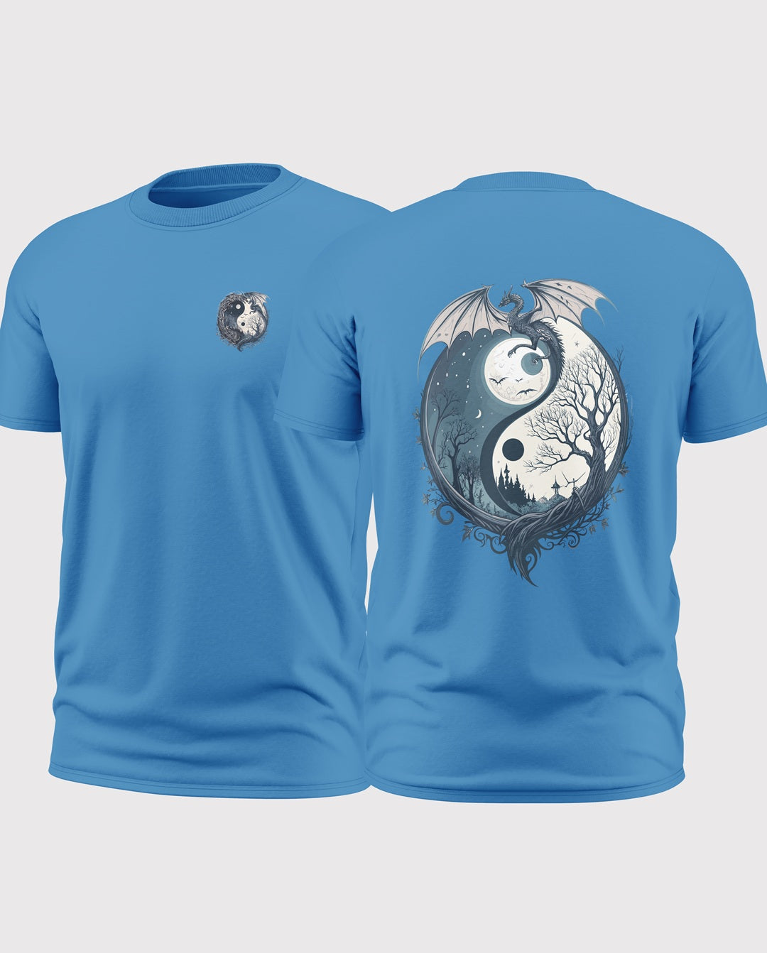 Yin Yang Dragon Soft Cotton T-shirt