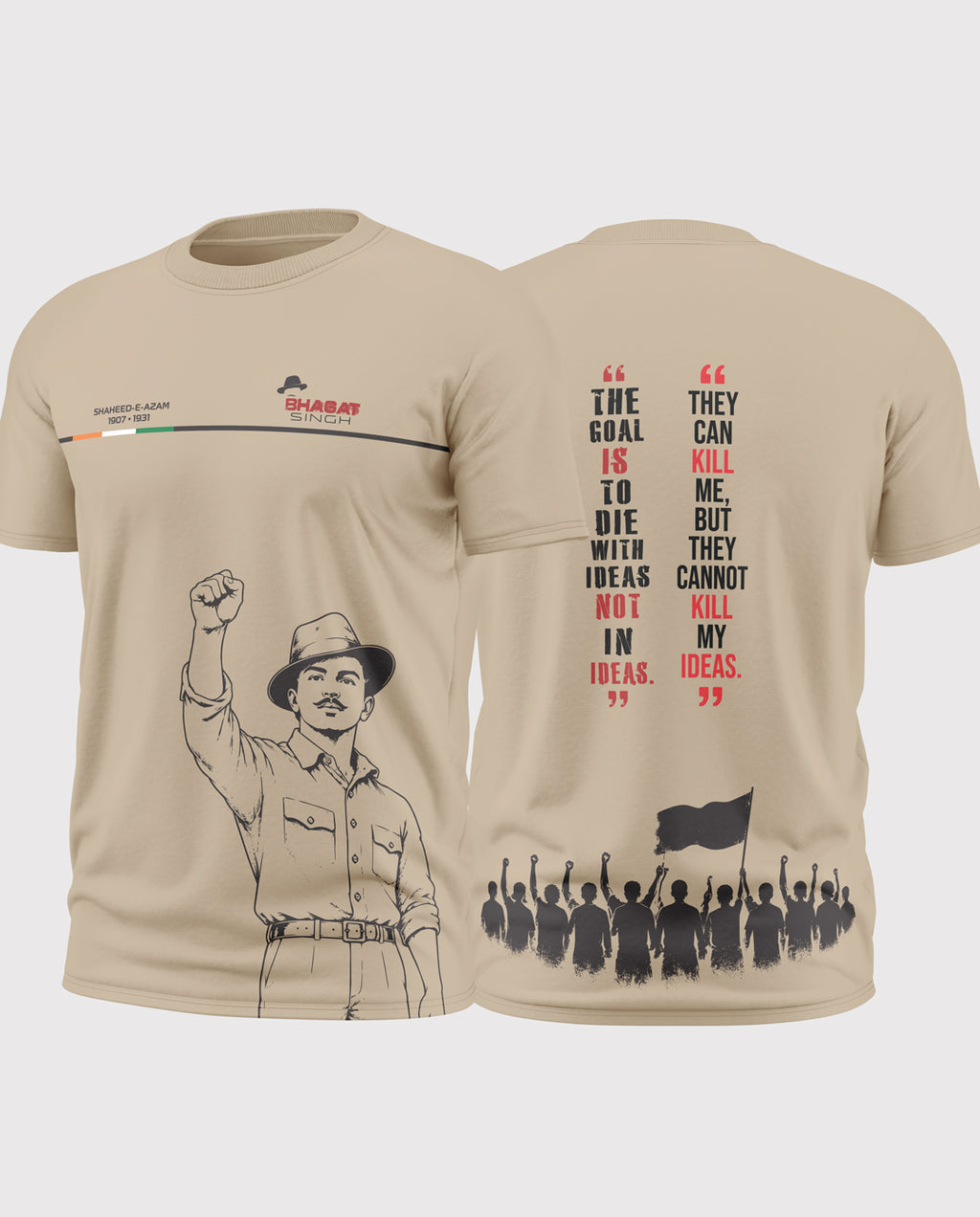 Bhagat Singh Revolutionary Soft Cotton T-shirt
