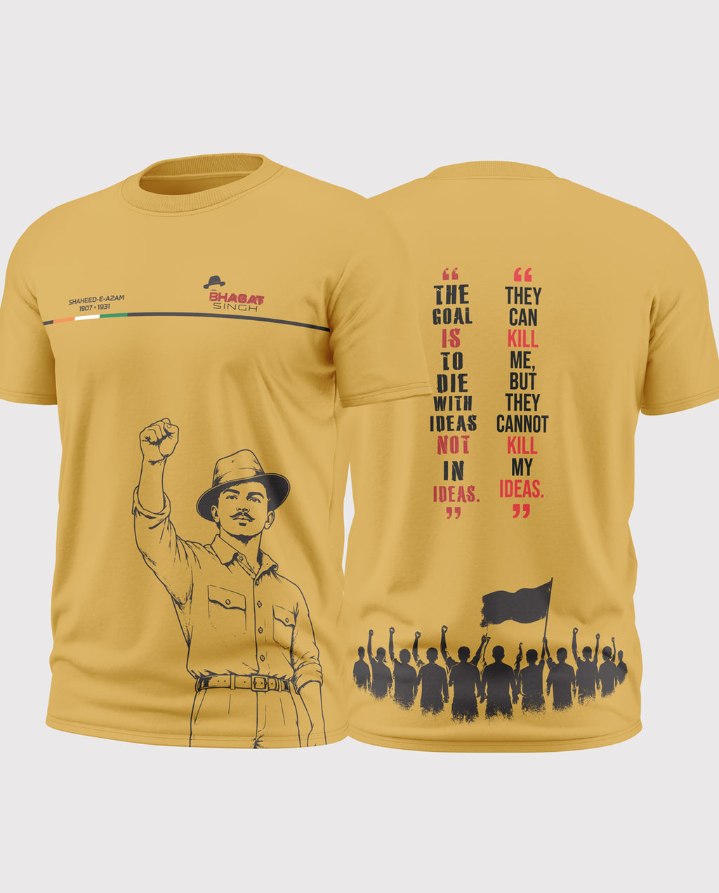Bhagat Singh Revolutionary Soft Cotton T-shirt