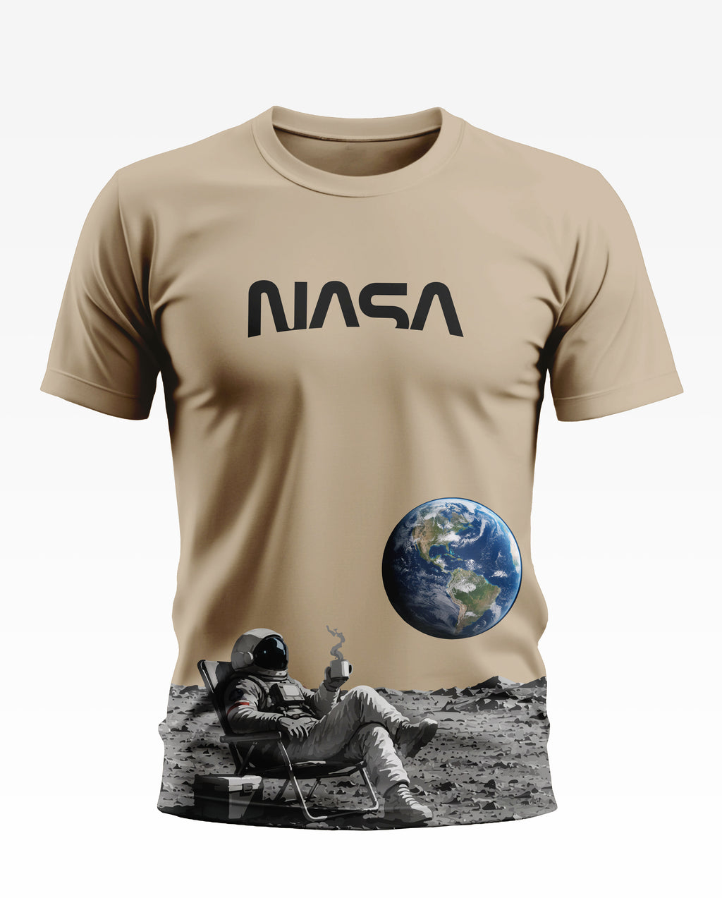 NASA Moon Break Soft Cotton T-shirt