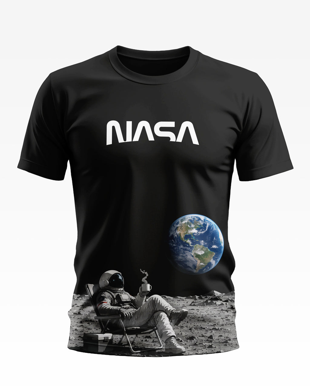 NASA Moon Break Soft Cotton T-shirt