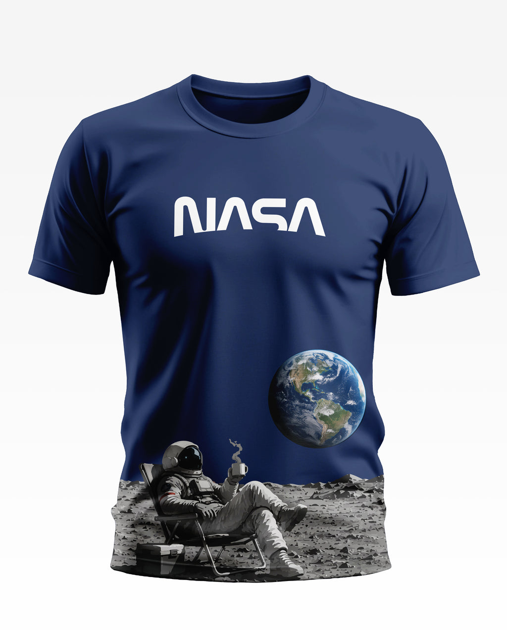 NASA Moon Break Soft Cotton T-shirt