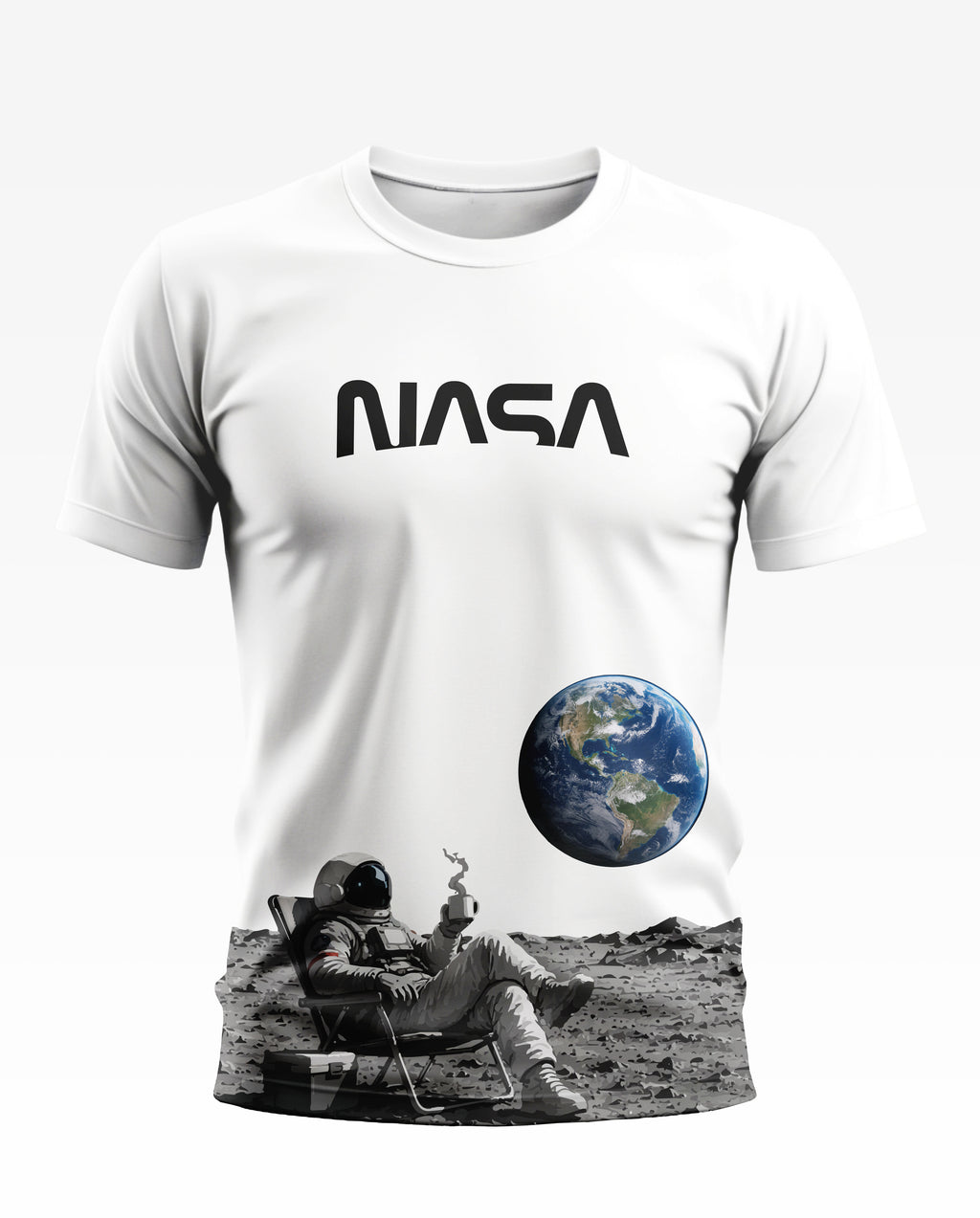 NASA Moon Break Soft Cotton T-shirt