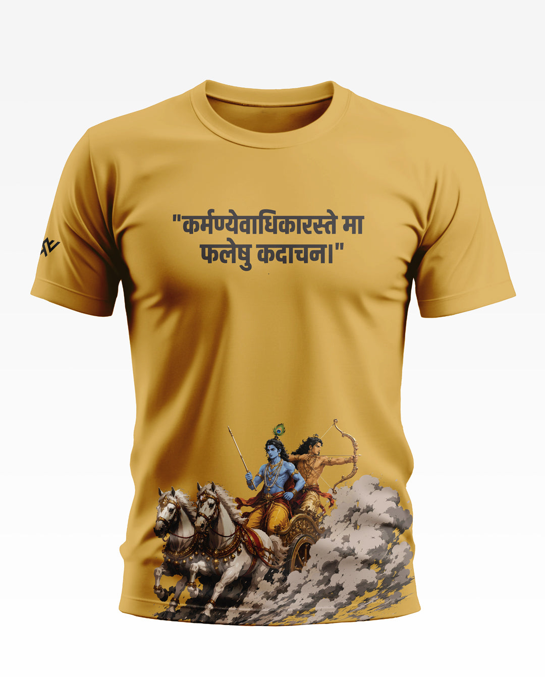 Krishna Arjuna Karmayog Soft Cotton T-shirt