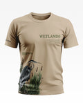 Wetlands Heron Soft Cotton T-shirt