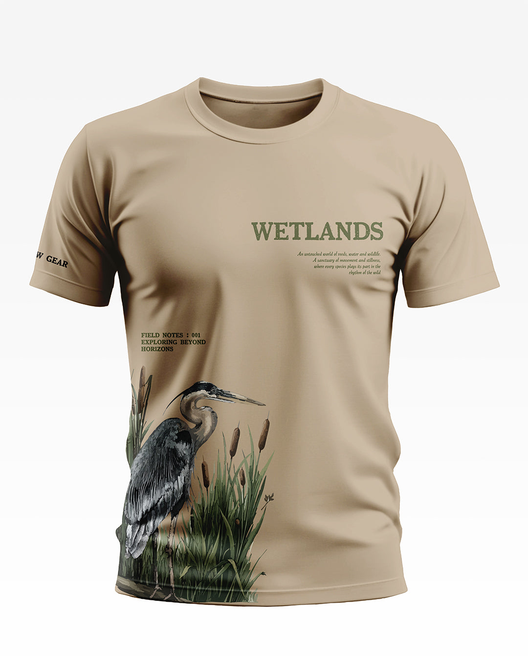 Wetlands Heron Soft Cotton T-shirt