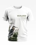 Wetlands Heron Soft Cotton T-shirt