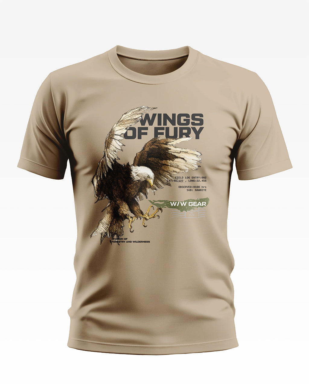 Wings of Fury Eagle Soft Cotton T-shirt