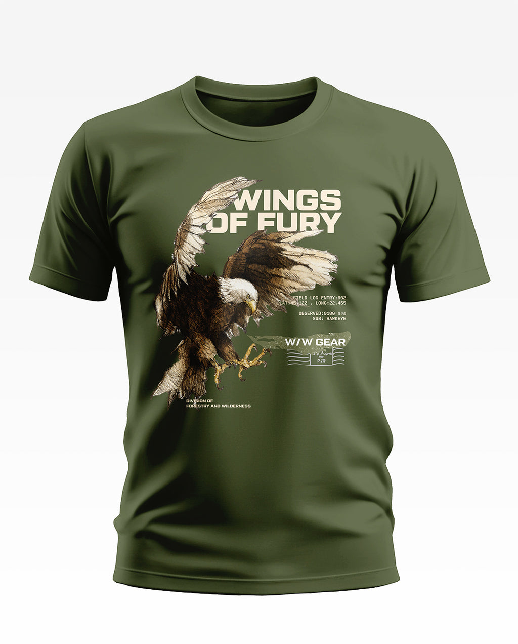 Wings of Fury Eagle Soft Cotton T-shirt