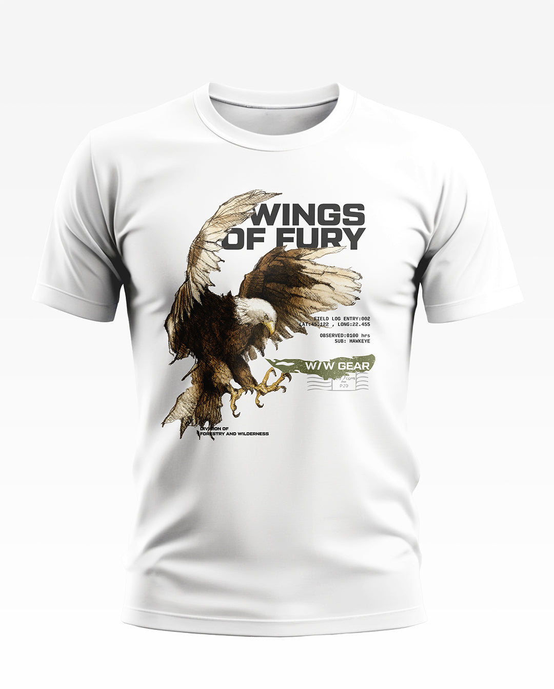 Wings of Fury Eagle Soft Cotton T-shirt