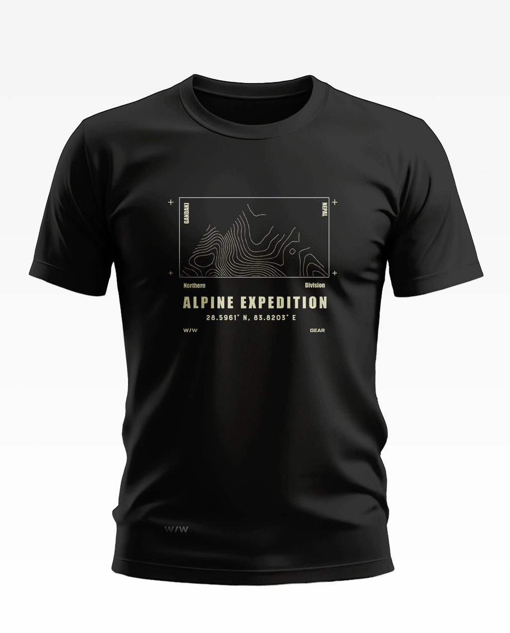 Alpine Expedition Topographic Soft Cotton T-shirt