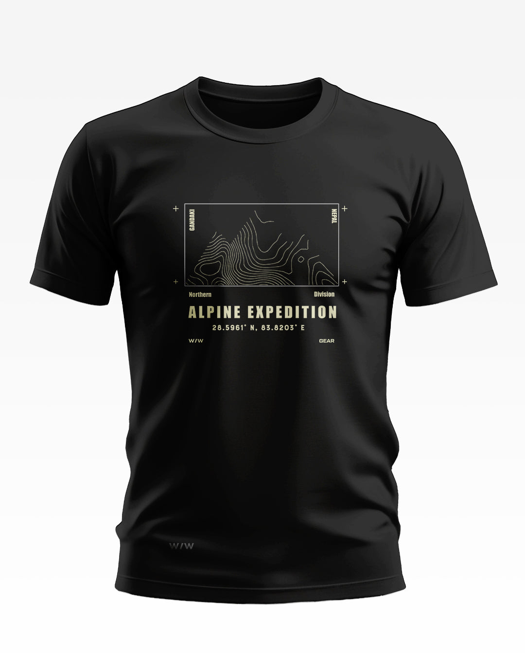 Alpine Expedition Topographic Soft Cotton T-shirt