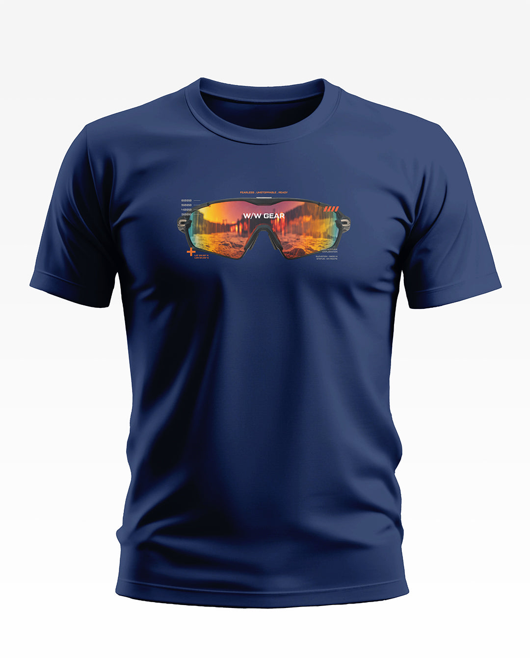 Sunset Reflection Adventure Goggles Soft Cotton T-shirt