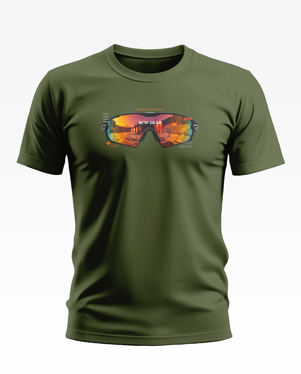 Sunset Reflection Adventure Goggles Soft Cotton T-shirt