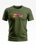 Sunset Reflection Adventure Goggles Soft Cotton T-shirt