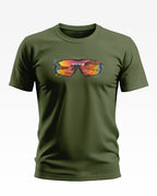 Sunset Reflection Adventure Goggles Soft Cotton T-shirt