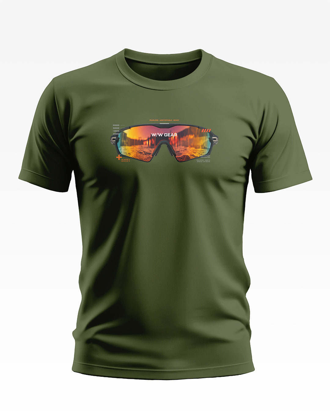 Sunset Reflection Adventure Goggles Soft Cotton T-shirt
