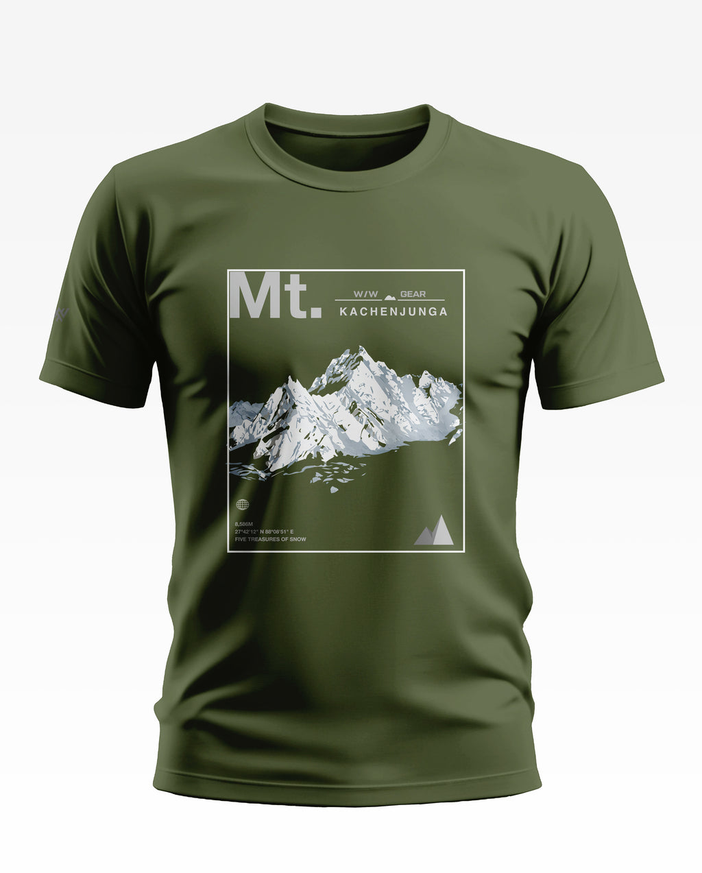 Mount Kanchenjunga Snow Peaks Soft Cotton T-shirt