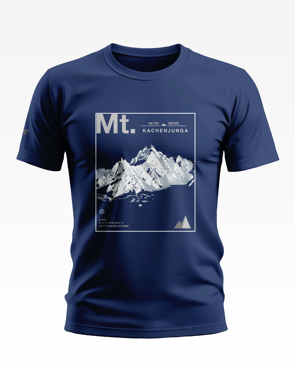Mount Kanchenjunga Snow Peaks Soft Cotton T-shirt