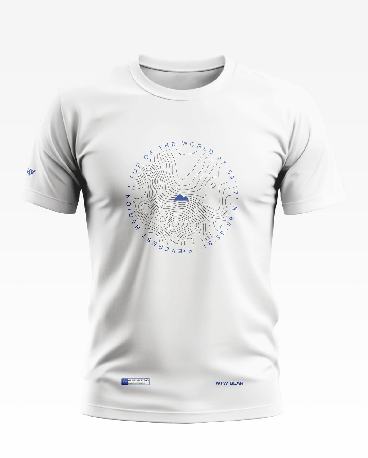 Everest Coordinates Terrain Soft Cotton T-shirt