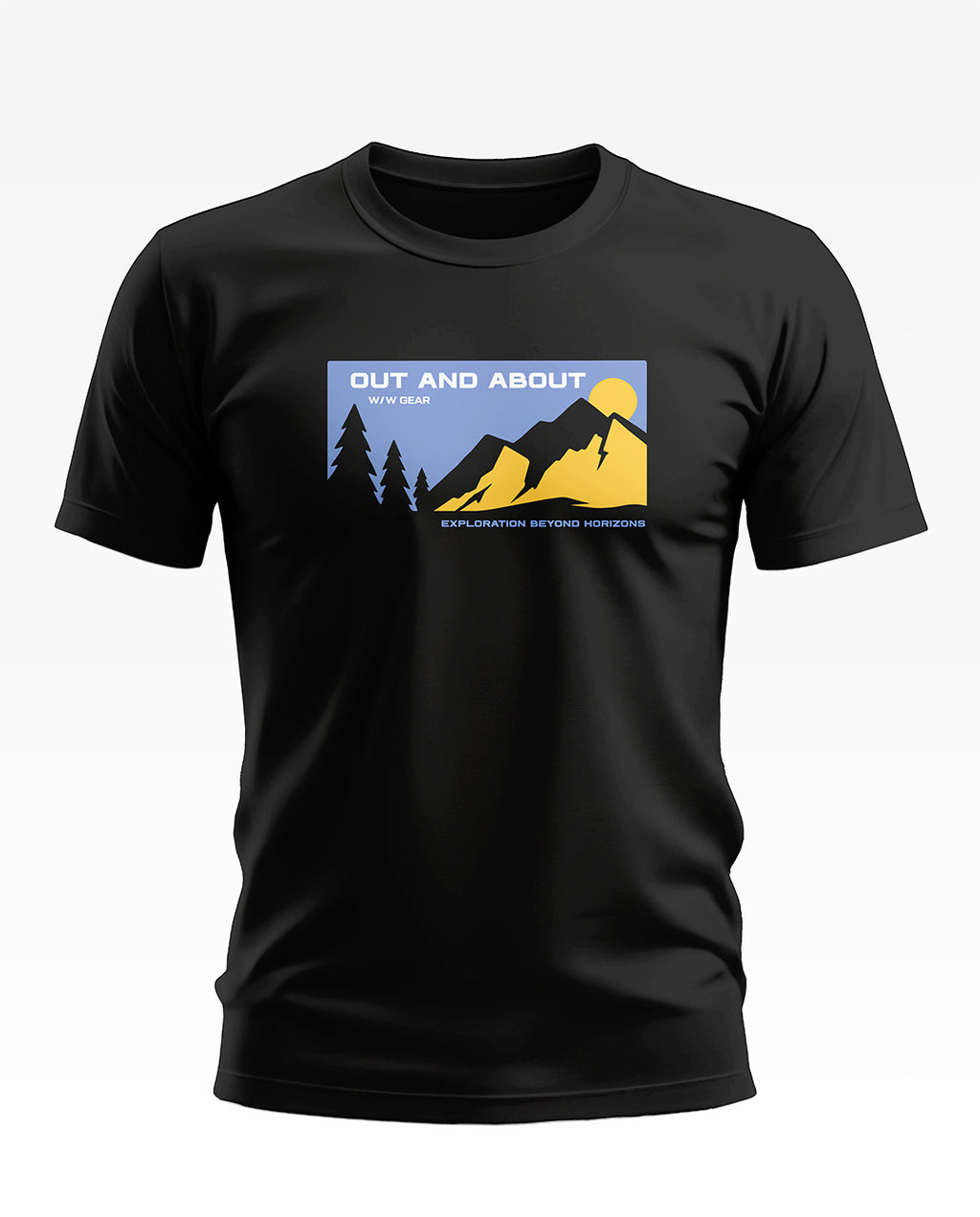 Out and About Mountain Horizons Soft Cotton T-shirt