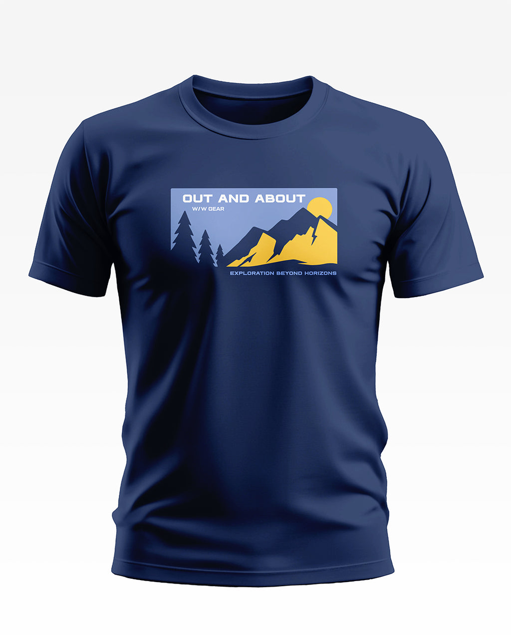 Out and About Mountain Horizons Soft Cotton T-shirt