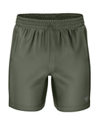 Olive Green Zip Pocket Shorts