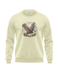 Sky With Falcon Soft Cotton Sweatshirt