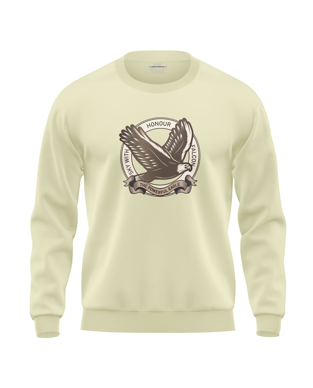 Sky With Falcon Soft Cotton Sweatshirt