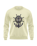 Navy Anchor Soft Cotton Sweatshirt