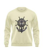 Navy Anchor Soft Cotton Sweatshirt