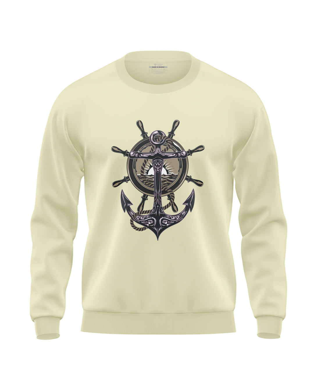Navy Anchor Soft Cotton Sweatshirt