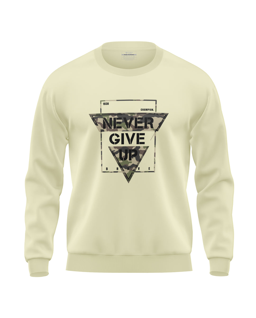 Never Give Up Prime Soft Cotton Sweatshirt