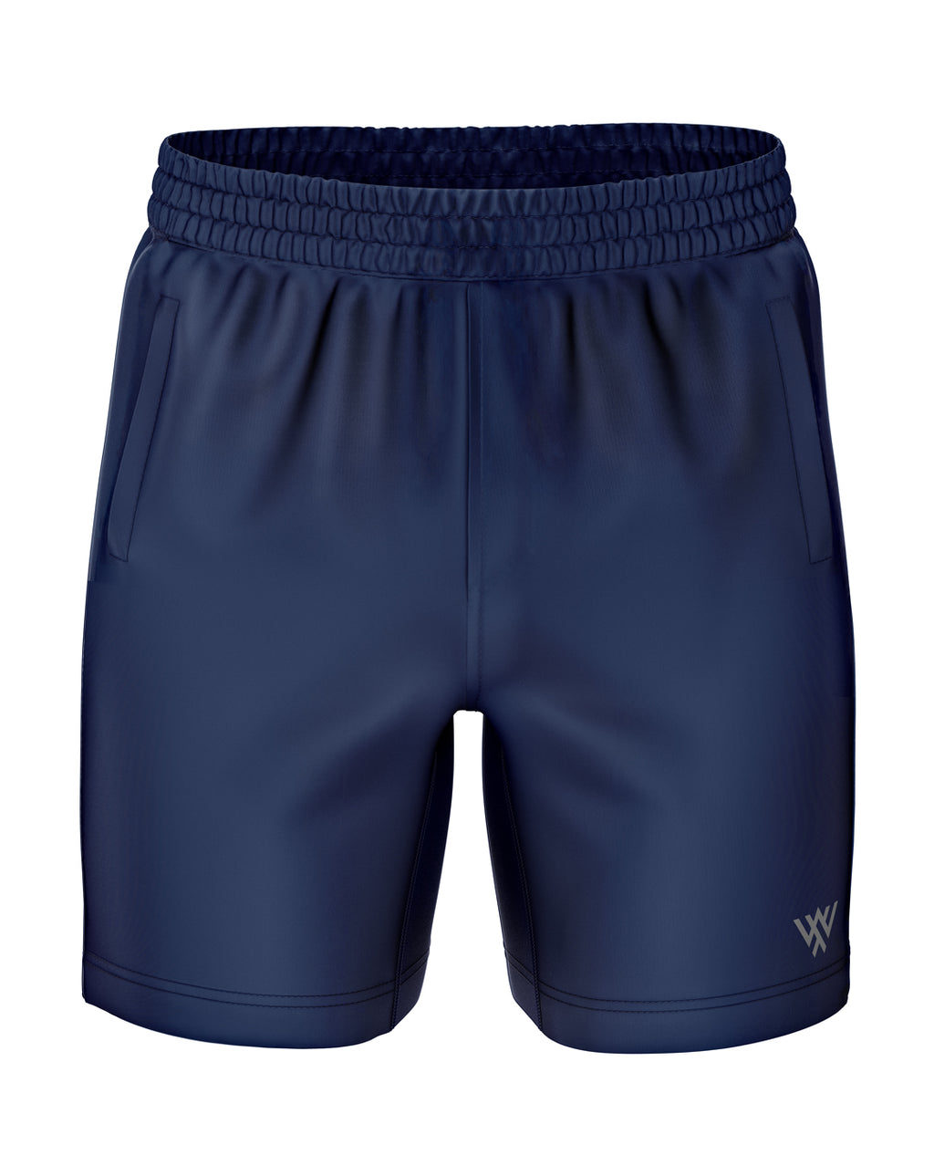 Navy Blue Zip Pocket Shorts