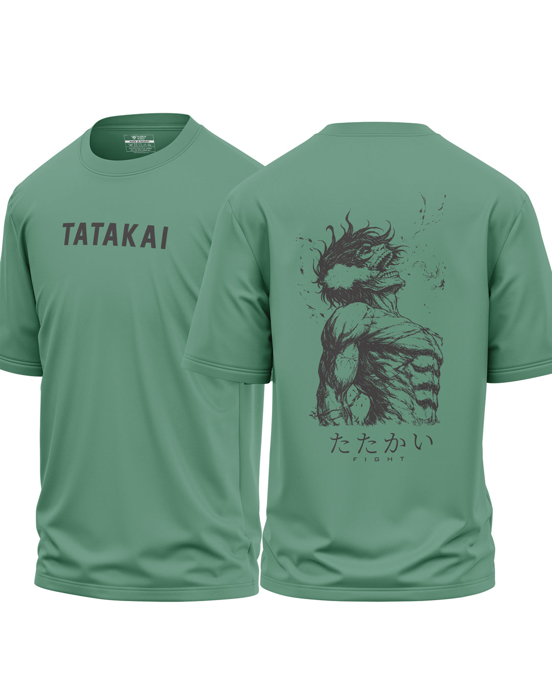 Tatakai Fight Cotton Oversized T-shirt