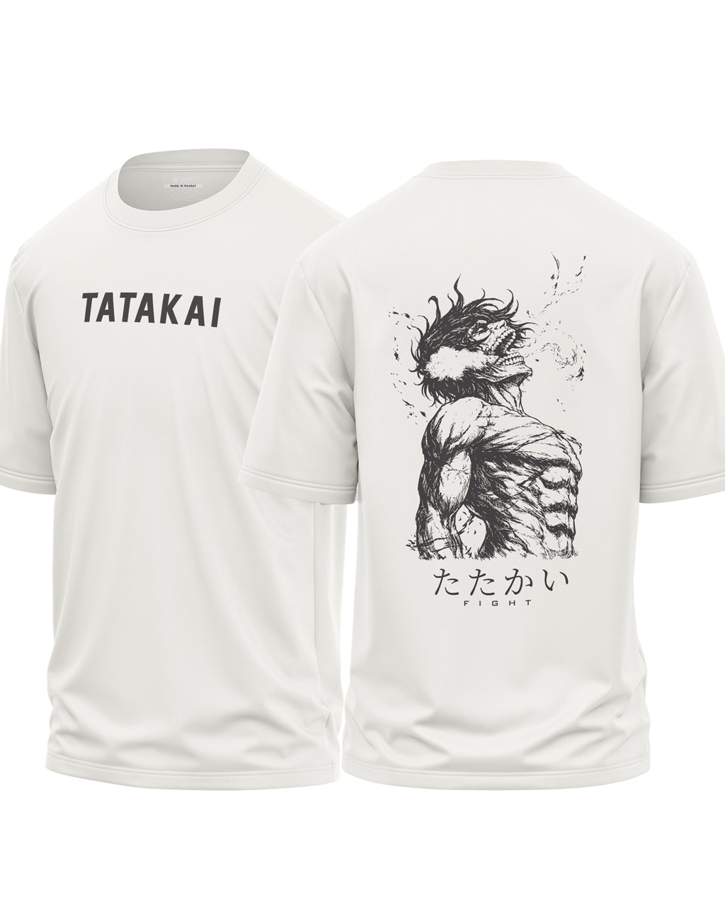 Tatakai Fight Cotton Oversized T-shirt