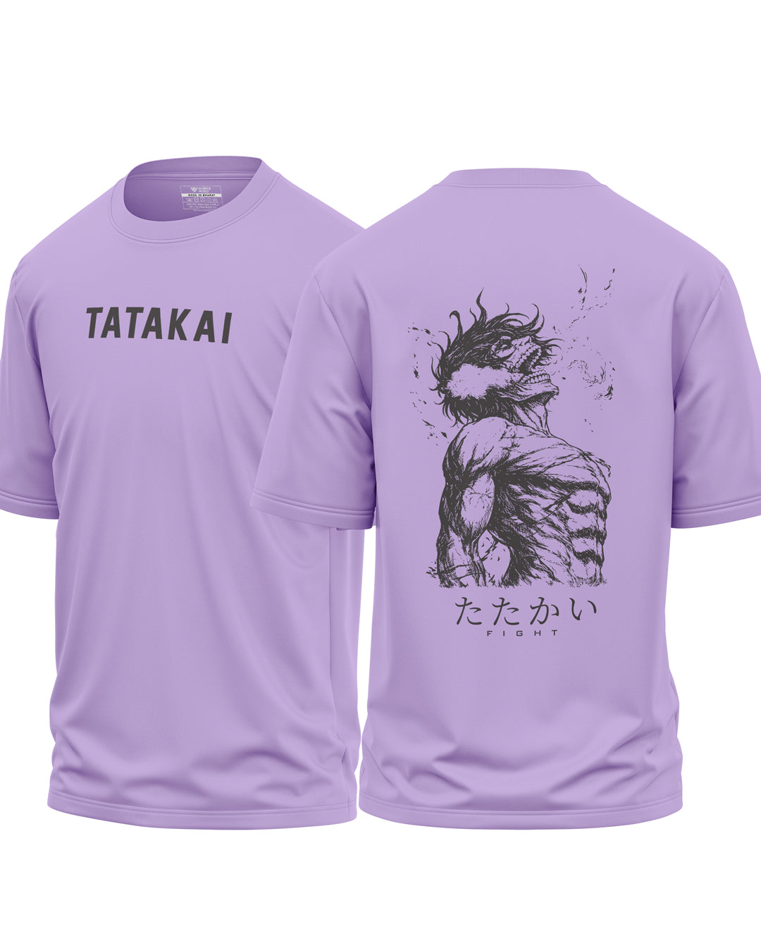 Tatakai Fight Cotton Oversized T-shirt